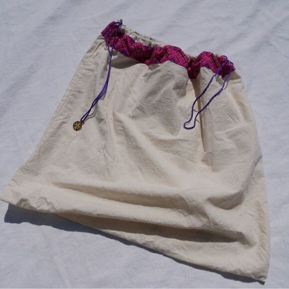 Cotton Tory Burch drawstring dust bag - Picture 4 of 5